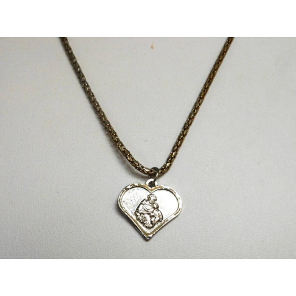 ST CHRISTOPHER RELIGIOUS pendant GOLD plated 18K necklace  female men, 22 Inch - Picture 1 of 7
